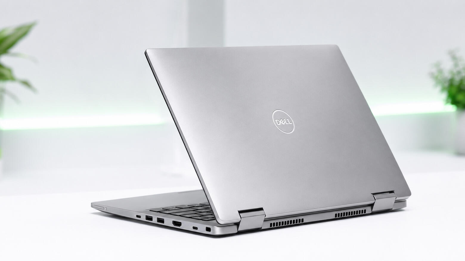 Silver Dell Latitude 7420 Rear view of the silver Dell Latitude 7420 showing its clean Grade A1 condition
